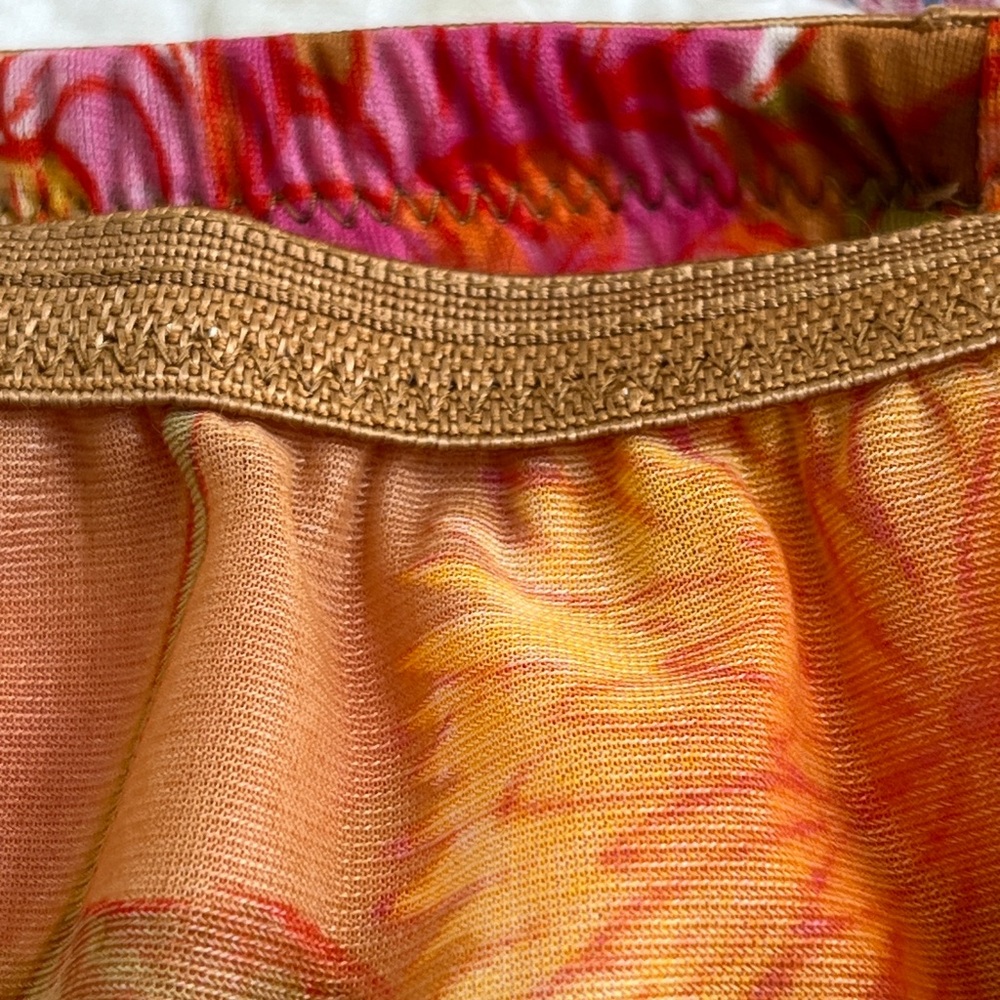 Vintage Bright Floral Vanity Fair Half Slip Size Medium - Picture 10 of 11